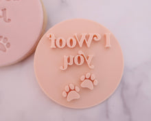 Load image into Gallery viewer, I Woof You Fondant Stamp - Made in the UK with Love  from House of Toot Sweet - Just £5! Shop now at House of Toot Sweet
