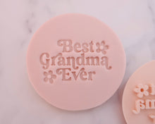 Load image into Gallery viewer, Best Grandma Ever Retro Fondant Stamp - Made in the UK with Love  from House of Toot Sweet - Just £5! Shop now at House of Toot Sweet
