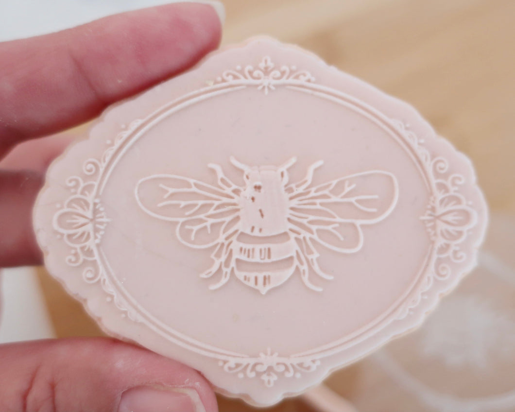 Bee Frame Fondant Embosser / Cutter - Made in the UK with Love  from House of Toot Sweet - Just £6.50! Shop now at House of Toot Sweet