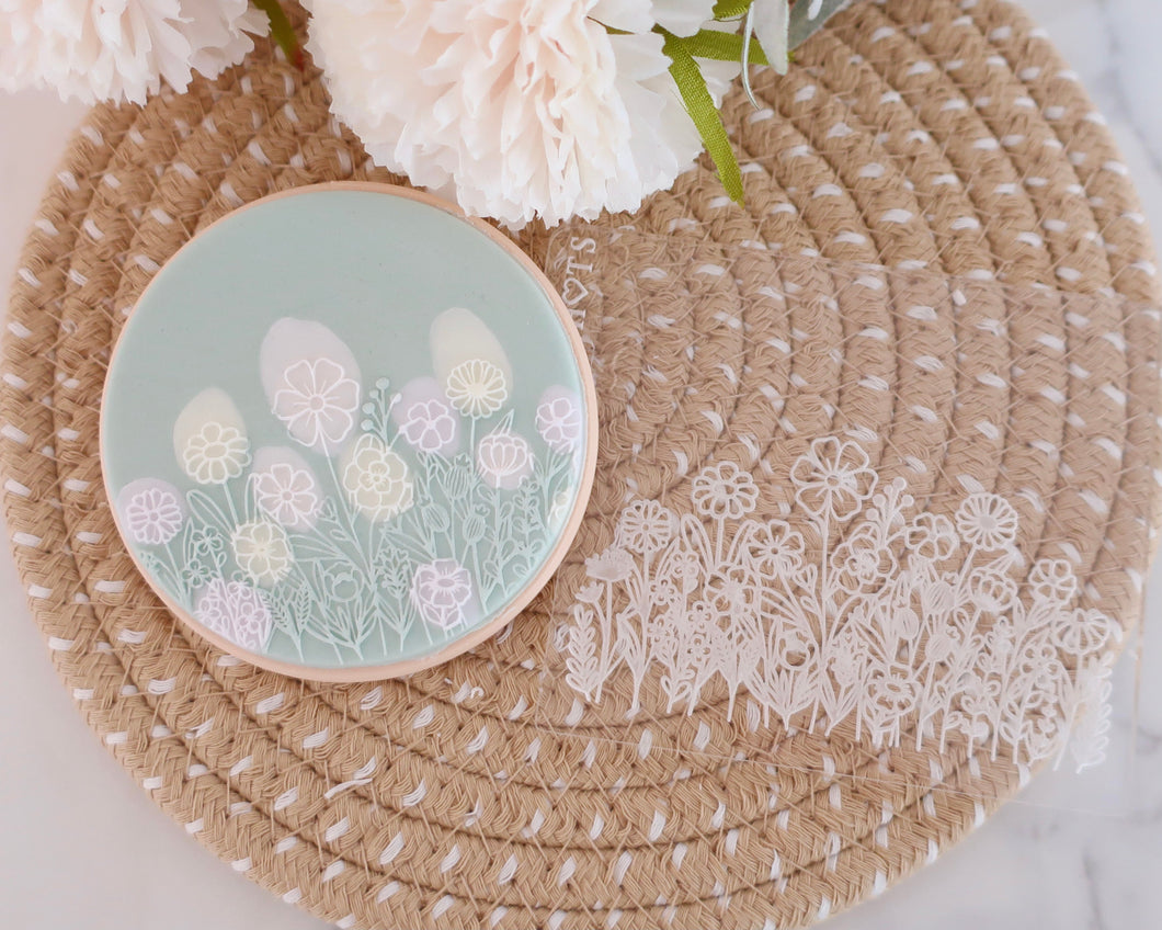 Wildflowers Fondant Embosser - Made in the UK with Love  from House of Toot Sweet - Just £7! Shop now at House of Toot Sweet