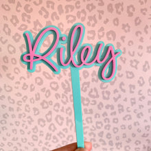 Load image into Gallery viewer, Personalised Name Birthday Cake Topper
