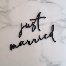 Load image into Gallery viewer, Just Married Cake Charm
