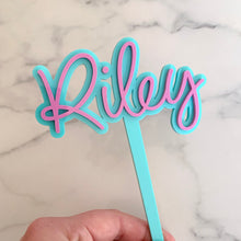 Load image into Gallery viewer, Personalised Name Birthday Cake Topper
