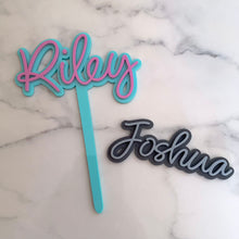 Load image into Gallery viewer, Personalised Name Birthday Cake Topper
