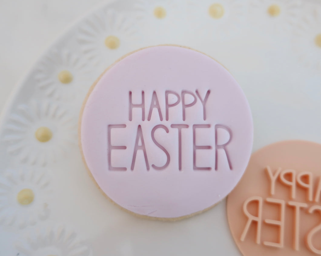 Happy Easter Caps Fondant Cookie Stamp - Made in the UK with Love  from House of Toot Sweet - Just £5.50! Shop now at House of Toot Sweet
