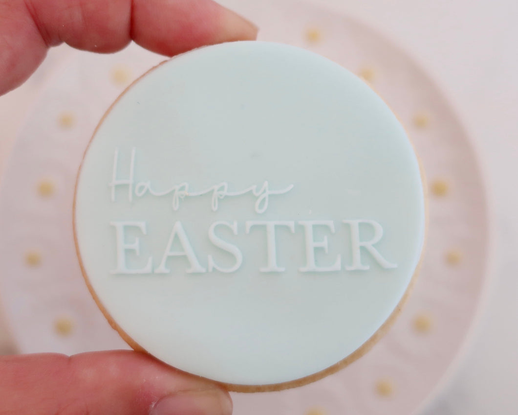 Happy Easter Font II Fondant Cookie Embosser - Made in the UK with Love  from House of Toot Sweet - Just £6.50! Shop now at House of Toot Sweet