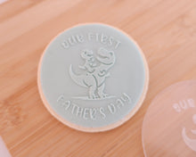 Load image into Gallery viewer, First Fathers Day Dinosaur Fondant Cookie Embosser - Made in the UK with Love  from House of Toot Sweet - Just £6.50! Shop now at House of Toot Sweet

