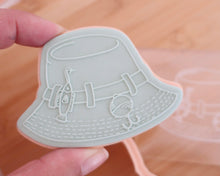Load image into Gallery viewer, Fishing Hat Fondant Cookie Embosser / Cutter - Made in the UK with Love  from House of Toot Sweet - Just £6.50! Shop now at House of Toot Sweet
