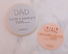 Load image into Gallery viewer, Dad You Are A Complete Tool........Expert Fondant Cookie Stamp - Made in the UK with Love  from House of Toot Sweet - Just £5! Shop now at House of Toot Sweet
