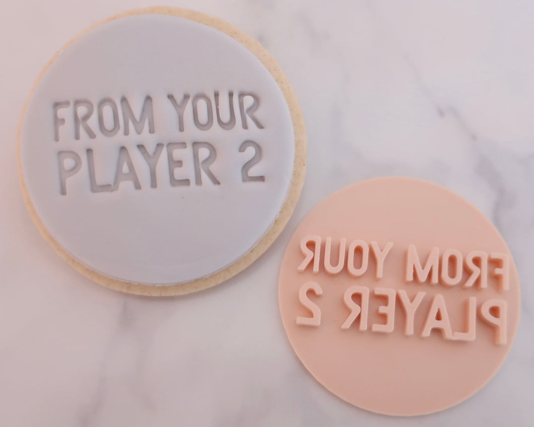 From Your Player 2 Fondant Cookie Stamp - Made in the UK with Love  from House of Toot Sweet - Just £5! Shop now at House of Toot Sweet