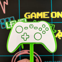 Load image into Gallery viewer, Xbox Inspired Cake Topper &amp; Charm
