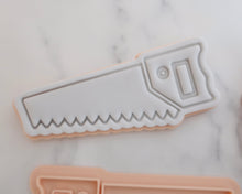 Load image into Gallery viewer, Construction Hand Saw Fondant Cookie Stamp / Cutter - Made in the UK with Love  from House of Toot Sweet - Just £6.50! Shop now at House of Toot Sweet
