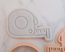 Load image into Gallery viewer, Construction Tape Measure Fondant Cookie Stamp / Cutter
