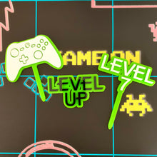 Load image into Gallery viewer, Xbox Inspired Cake Topper &amp; Charm
