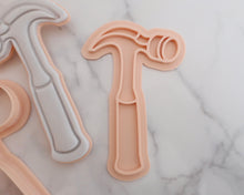 Load image into Gallery viewer, Construction Hammer Fondant Cookie Stamp / Cutter - Made in the UK with Love  from House of Toot Sweet - Just £6.50! Shop now at House of Toot Sweet
