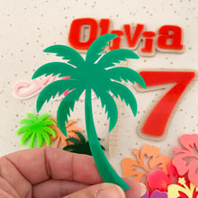 Load image into Gallery viewer, Lilo &amp; Stitch Inspired Personalised Name &amp; Age Cake Topper and Charms
