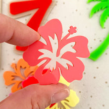 Load image into Gallery viewer, Lilo &amp; Stitch Inspired Personalised Name &amp; Age Cake Topper and Charms
