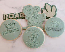 Load image into Gallery viewer, Daddy You Are Roarsome Fondant Cookie Embosser - Made in the UK with Love  from House of Toot Sweet - Just £6.50! Shop now at House of Toot Sweet

