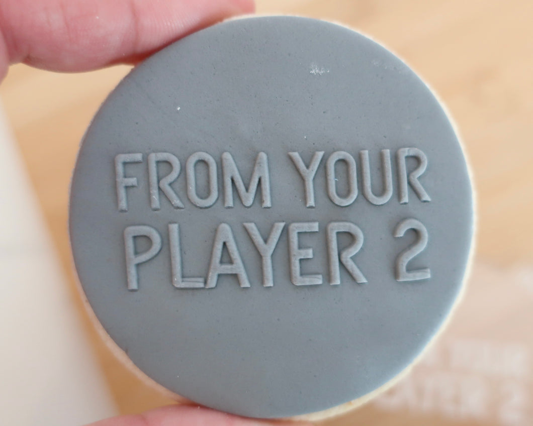 From Your Player 2 Fondant Cookie Embosser - Made in the UK with Love  from House of Toot Sweet - Just £6.50! Shop now at House of Toot Sweet