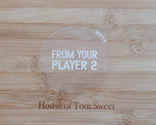 Load image into Gallery viewer, From Your Player 2 Fondant Cookie Embosser - Made in the UK with Love  from House of Toot Sweet - Just £6.50! Shop now at House of Toot Sweet
