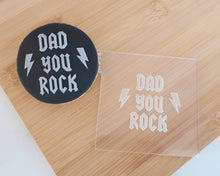 Load image into Gallery viewer, Dad You Rock Fondant Cookie Embosser - Made in the UK with Love  from House of Toot Sweet - Just £6.50! Shop now at House of Toot Sweet
