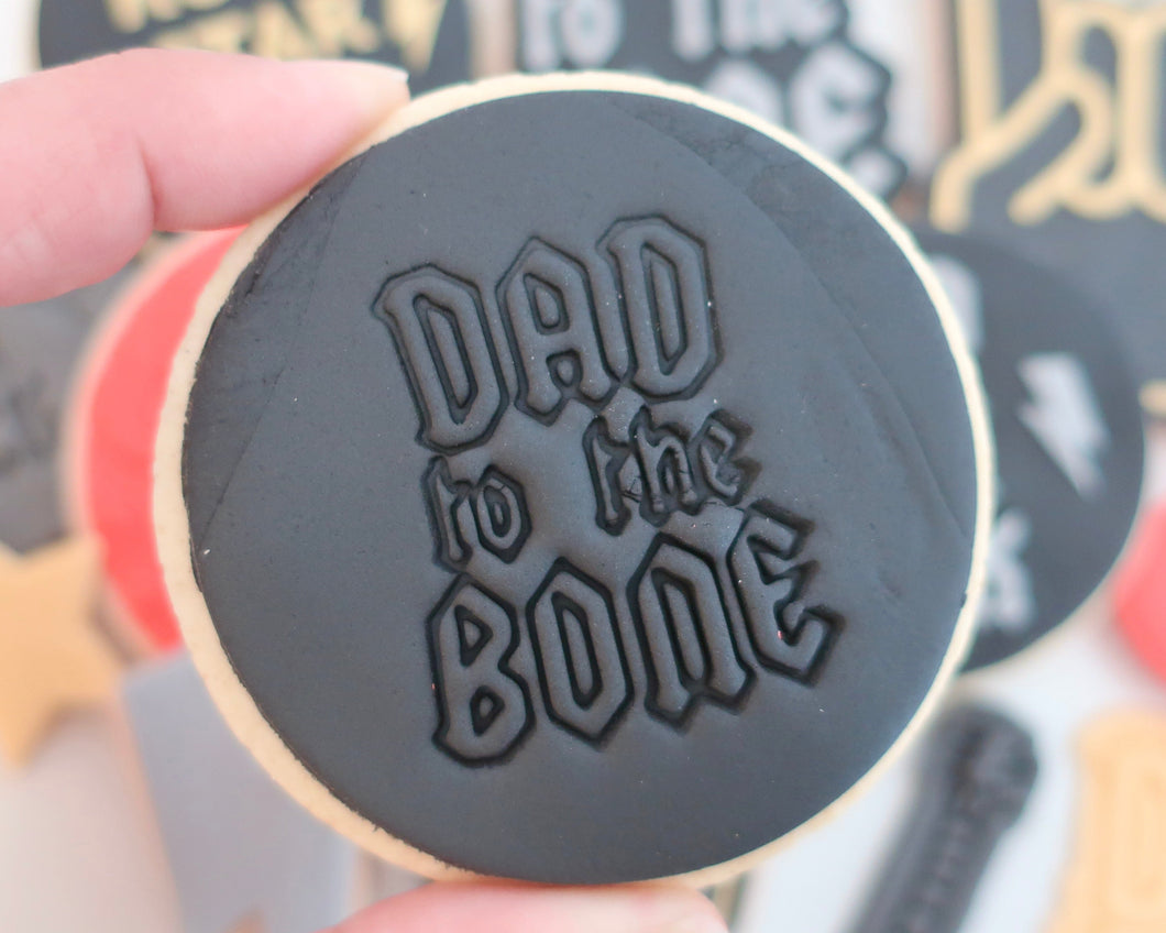 Dad To The Bone Fondant Cookie Stamp - Made in the UK with Love  from House of Toot Sweet - Just £5! Shop now at House of Toot Sweet