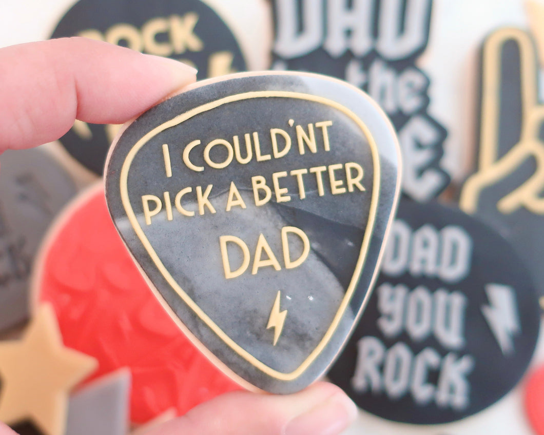I Couldnt Pick A Better Dad Fondant Cookie Embosser / Cutter - Made in the UK with Love  from House of Toot Sweet - Just £6.50! Shop now at House of Toot Sweet