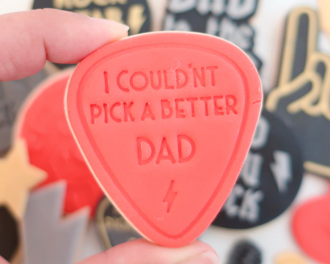 I Couldnt Pick A Better Dad Fondant Cookie Stamp / Cutter - Made in the UK with Love  from House of Toot Sweet - Just £6.50! Shop now at House of Toot Sweet