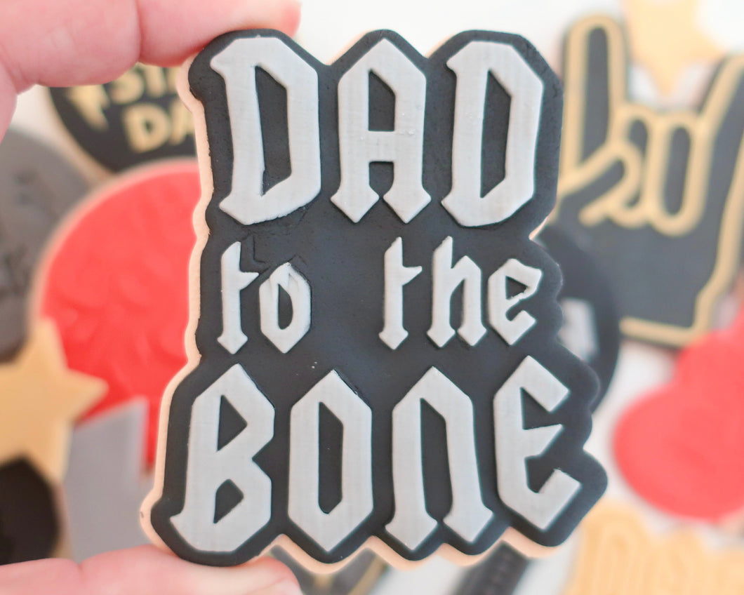 Dad To The Bone Fondant Cookie Embosser / Cutter - Made in the UK with Love  from House of Toot Sweet - Just £6.50! Shop now at House of Toot Sweet