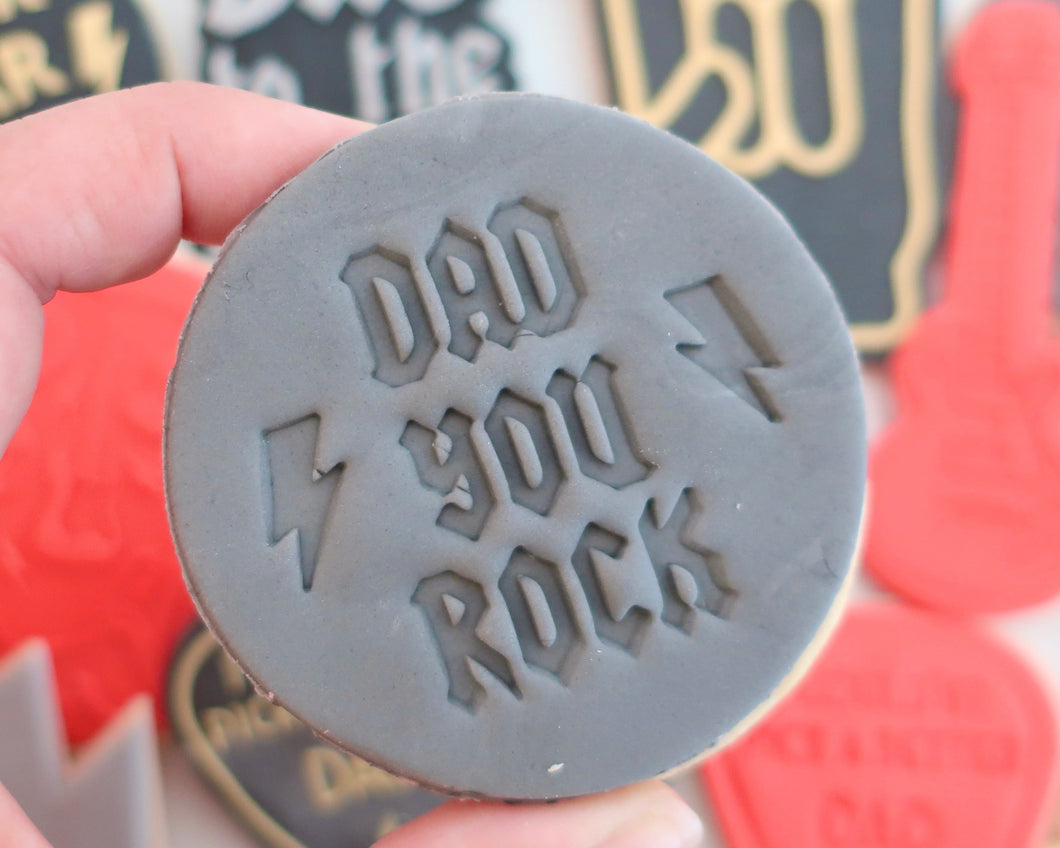 Dad You Rock Stamp - Made in the UK with Love  from House of Toot Sweet - Just £5! Shop now at House of Toot Sweet