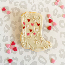 Load image into Gallery viewer, Cowgirl Boots with Hearts Fondant Embosser &amp; Cutter
