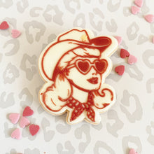 Load image into Gallery viewer, Retro Cowgirl Fondant Embosser &amp; Cutter
