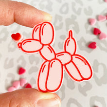 Load image into Gallery viewer, Balloon Dog Acrylic Cake Charms
