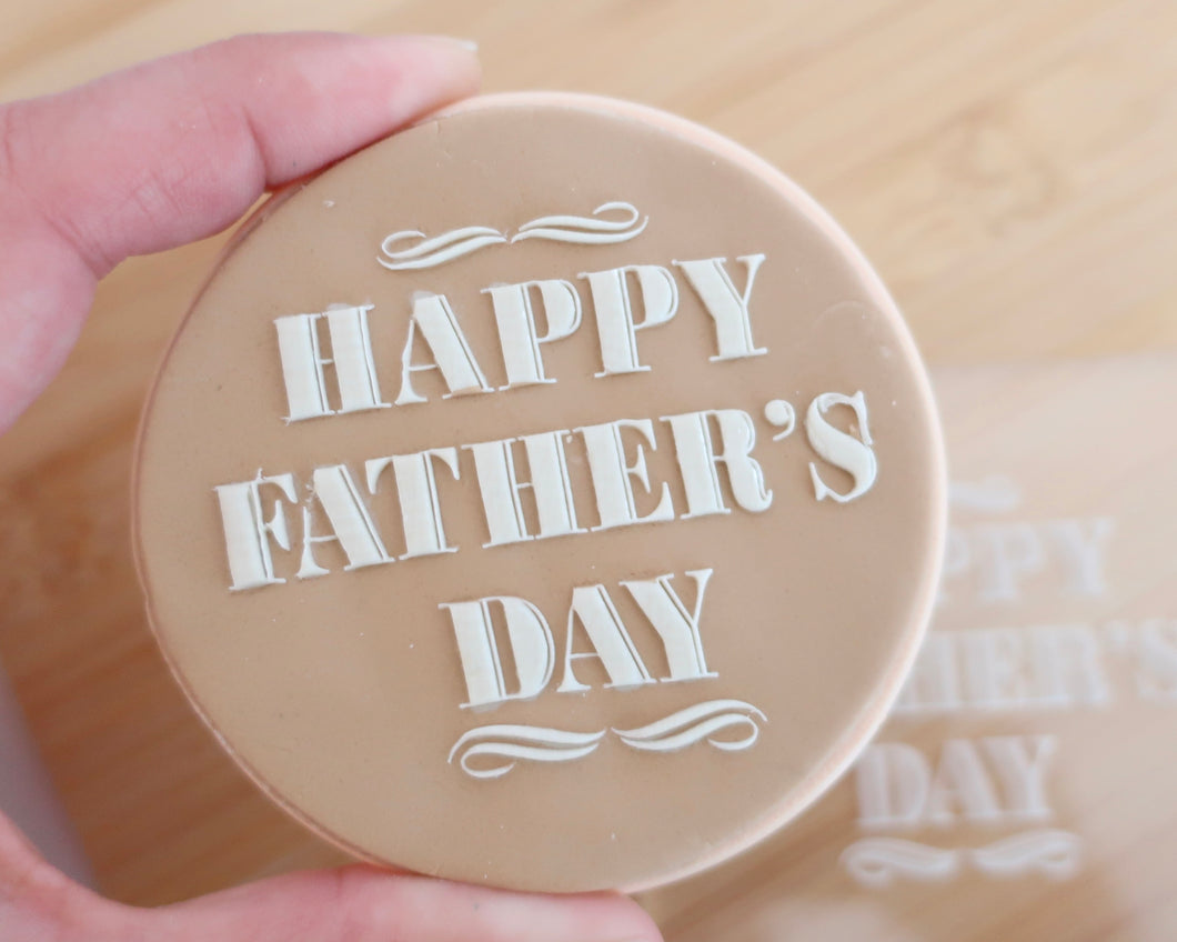 Happy Father's Day Classic Fondant Cookie Embosser - Made in the UK with Love  from House of Toot Sweet - Just £6.50! Shop now at House of Toot Sweet