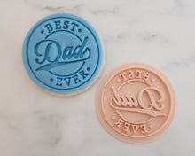 Load image into Gallery viewer, Best Dad Ever Logo Fondant Cookie Stamp - Made in the UK with Love  from House of Toot Sweet - Just £5! Shop now at House of Toot Sweet
