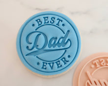 Load image into Gallery viewer, Best Dad Ever Logo Fondant Cookie Stamp - Made in the UK with Love  from House of Toot Sweet - Just £5! Shop now at House of Toot Sweet
