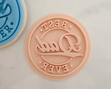 Load image into Gallery viewer, Best Dad Ever Logo Fondant Cookie Stamp - Made in the UK with Love  from House of Toot Sweet - Just £5! Shop now at House of Toot Sweet
