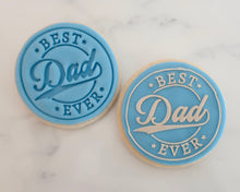 Load image into Gallery viewer, Best Dad Ever Logo Fondant Cookie Stamp - Made in the UK with Love  from House of Toot Sweet - Just £5! Shop now at House of Toot Sweet
