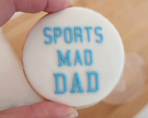 Sports Mad Dad Fondant Cookie Embosser - Made in the UK with Love  from House of Toot Sweet - Just £6.50! Shop now at House of Toot Sweet