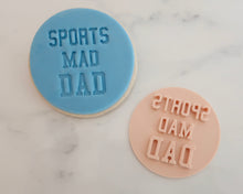 Load image into Gallery viewer, Sports Mad Dad Fondant Cookie Stamp - Made in the UK with Love  from House of Toot Sweet - Just £5! Shop now at House of Toot Sweet
