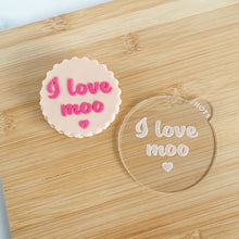 Load image into Gallery viewer, I Love Moo Fondant Embosser
