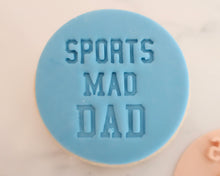 Load image into Gallery viewer, Sports Mad Dad Fondant Cookie Stamp - Made in the UK with Love  from House of Toot Sweet - Just £5! Shop now at House of Toot Sweet
