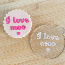 Load image into Gallery viewer, I Love Moo Fondant Embosser
