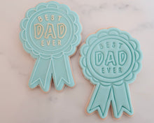 Load image into Gallery viewer, Best Dad Ever Rosette Fondant Cookie Embosser / Cutter - Made in the UK with Love  from House of Toot Sweet - Just £6.50! Shop now at House of Toot Sweet
