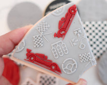 Load image into Gallery viewer, Racing Icons Cars Texture Fondant Cookie Embosser - Made in the UK with Love  from House of Toot Sweet - Just £7! Shop now at House of Toot Sweet
