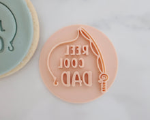 Load image into Gallery viewer, Reel Cool Dad Fondant Cookie Stamp - Made in the UK with Love  from House of Toot Sweet - Just £5.50! Shop now at House of Toot Sweet
