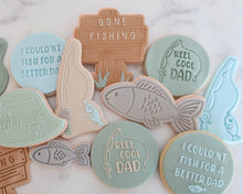 Load image into Gallery viewer, Gone Fishing Sign Fondant Cookie Embosser / Cutter - Made in the UK with Love  from House of Toot Sweet - Just £6.50! Shop now at House of Toot Sweet
