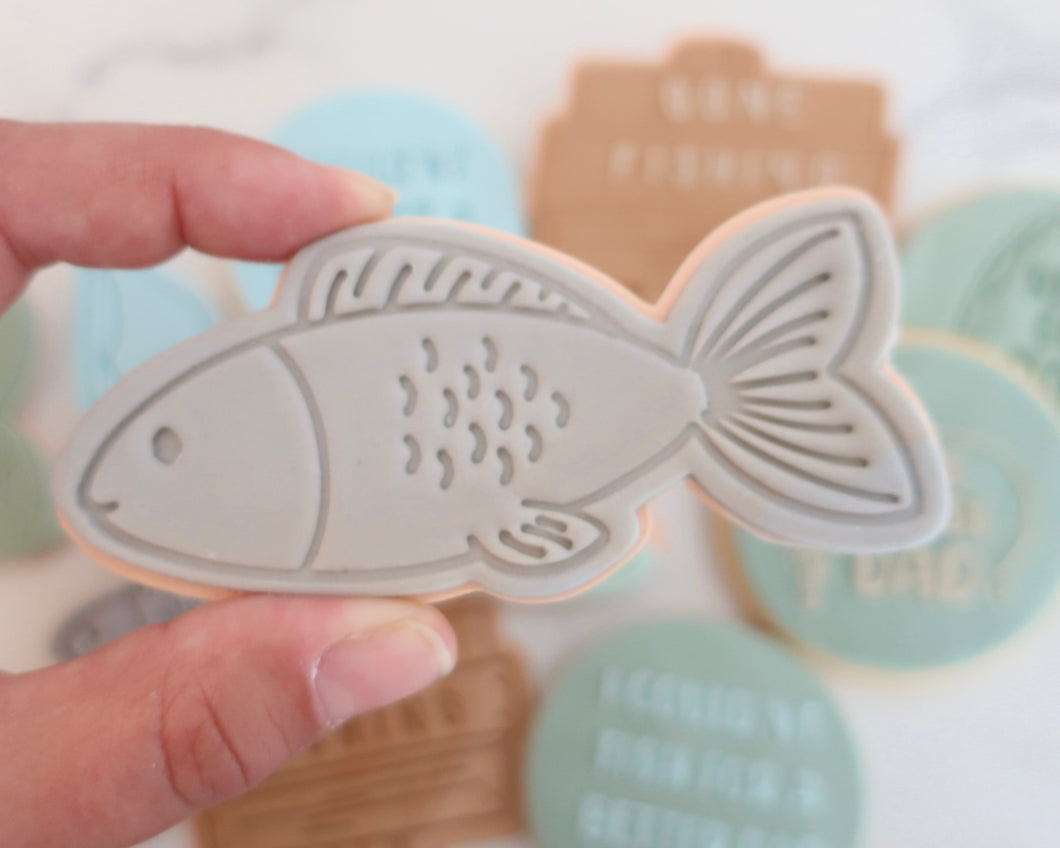 Big Fish fondant cookie Stamp / Cutter - Made in the UK with Love  from House of Toot Sweet - Just £5.50! Shop now at House of Toot Sweet