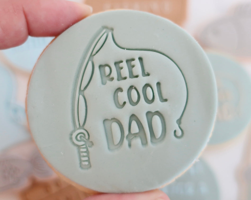 Reel Cool Dad Fondant Cookie Stamp - Made in the UK with Love  from House of Toot Sweet - Just £5.50! Shop now at House of Toot Sweet