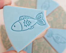 Load image into Gallery viewer, Fishing Mad Pizza Platter Fondant Cookie Embosser / Cutter - Made in the UK with Love  from House of Toot Sweet - Just £4.99! Shop now at House of Toot Sweet
